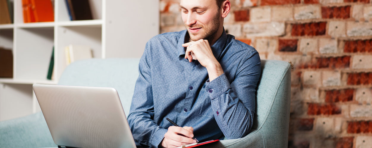 New patient filling out online forms