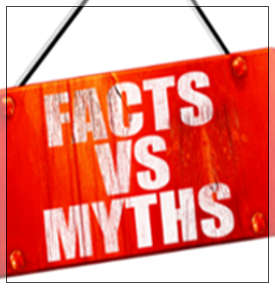 facts vs myths red sign