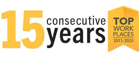 15 Years - Top Workplace