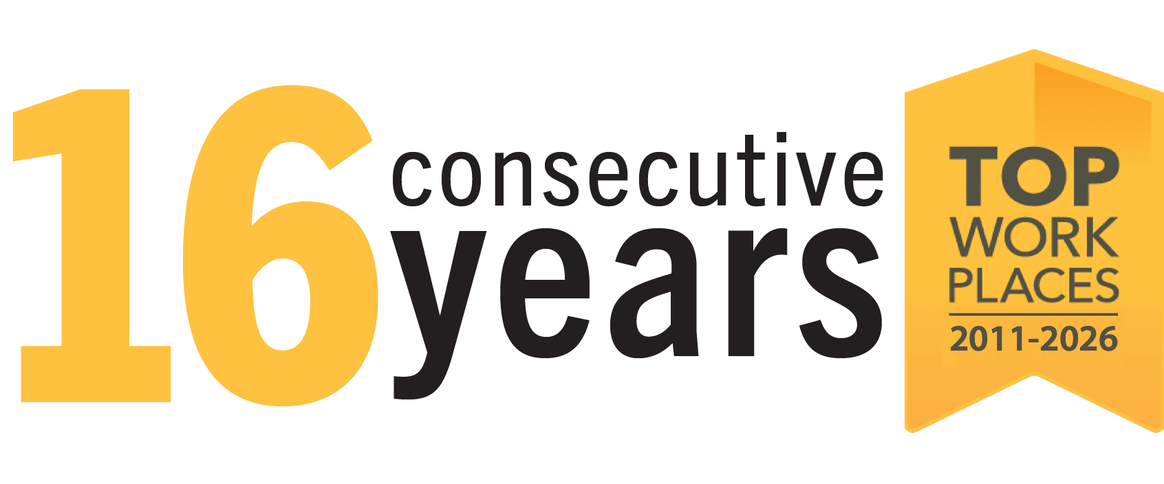 16 Years Top Workplace